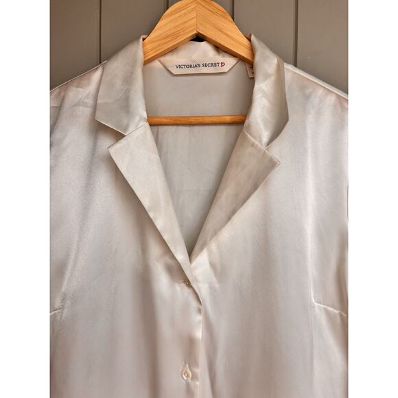 Victoria’s Secret Vintage Luxurious Satin Ivory Champagne Nightgown Nightie Med - Picture 3 of 7